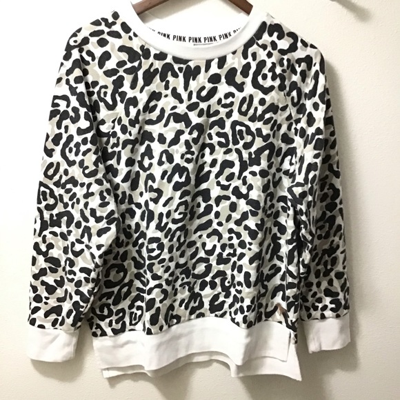 PINK Victoria's Secret Tops - PINK Victoria’s Secret Cheetah Legging Crew